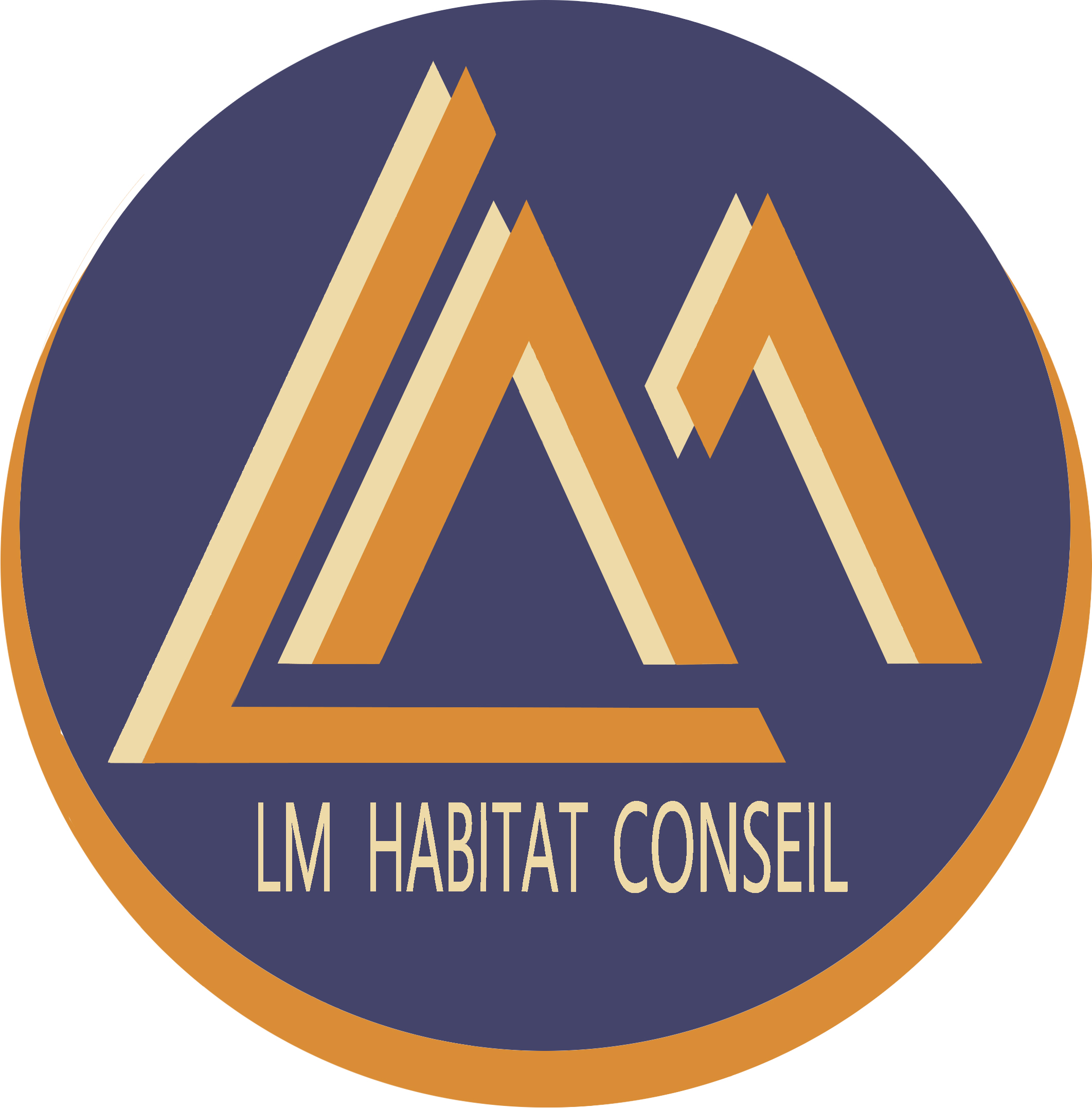 logo LM habitat conseil entreprise adhérent ADECC Maine et Loire